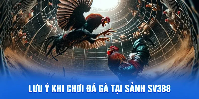 Lưu ý khi chơi đá gà tại sảnh SV388
